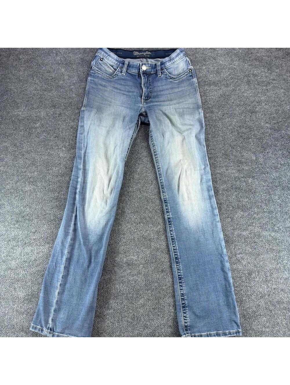 Wrangler Ultimate Riding Light Wash Bootcut Jeans 5x34 - Western, Utility, Horse